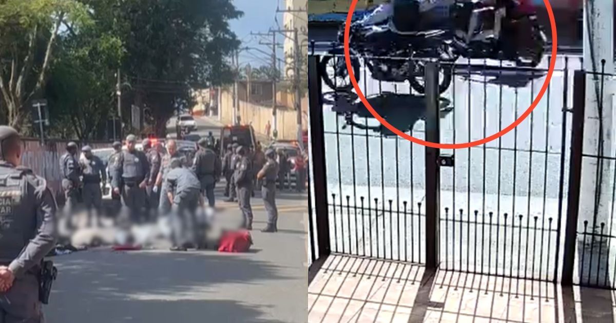 Vídeos mostram momento em que filho de policial é atingido em SP