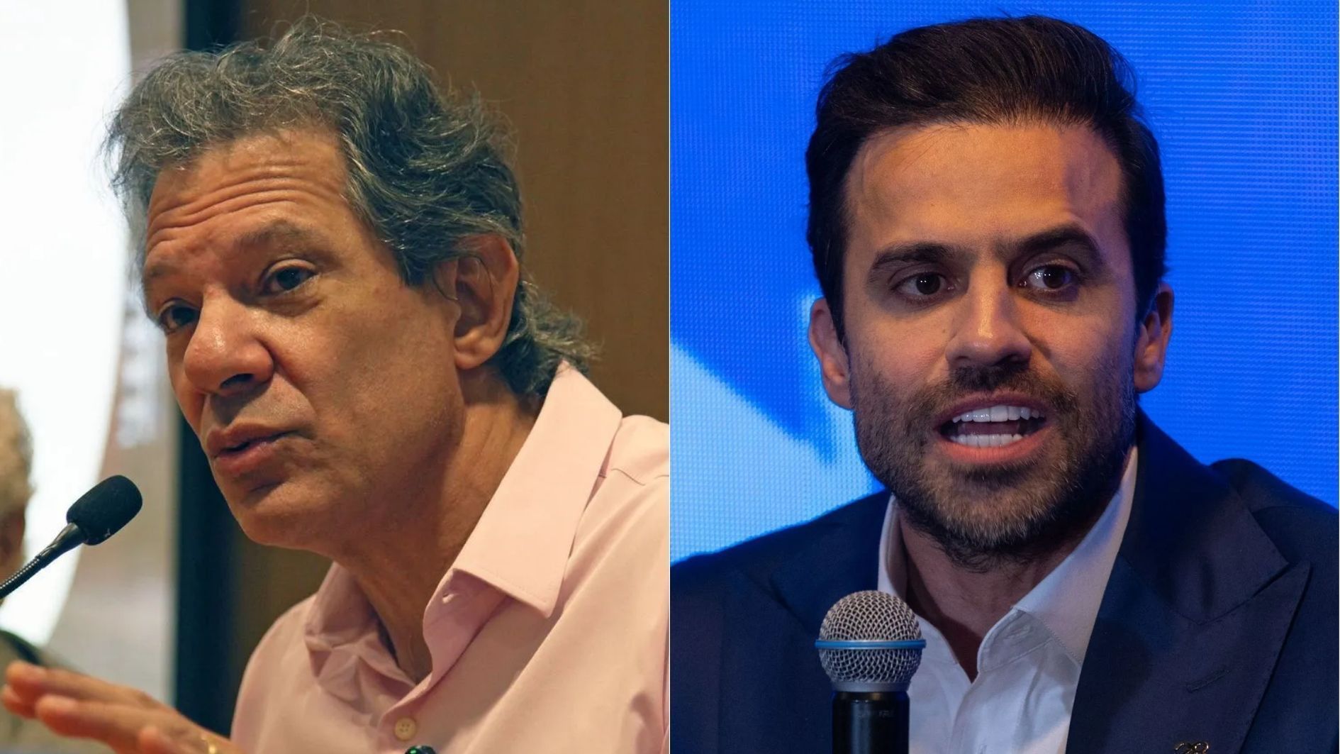 Fernando Haddad (PT) e Pablo Marçal (PRTB)