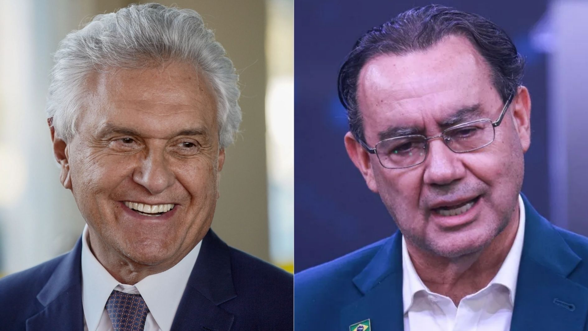 Os candidatos ao Palácio do Planalto Ronaldo Caiado (PSD) e Augusto Cury (Avante)
