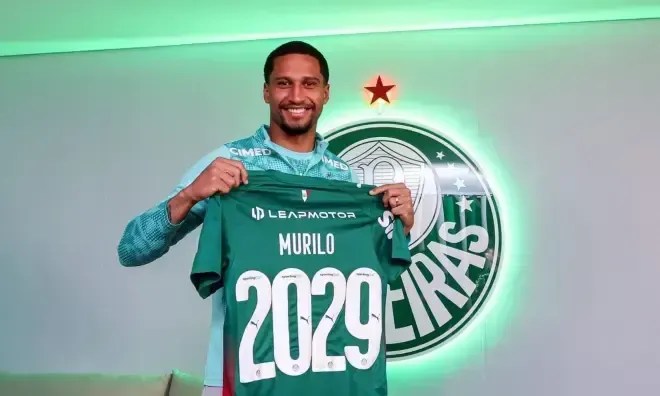 Murilo renova com Palmeiras até 2029