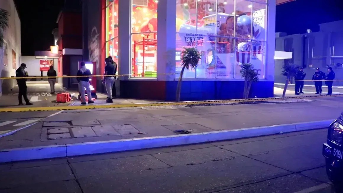 O local onde César Gastélum foi morto a tiros em Culiacán, Sinaloa. • CNN