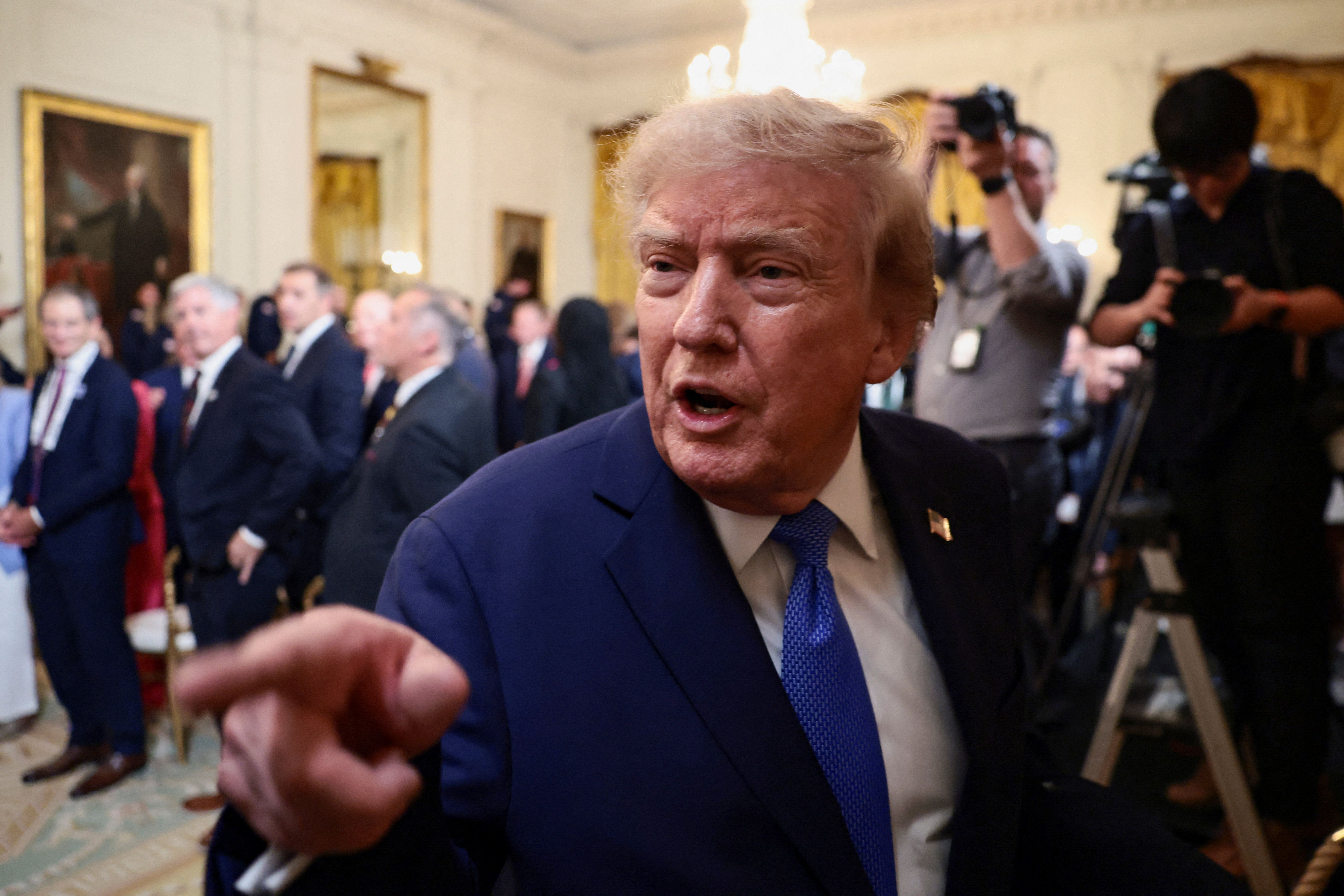 Presidente dos EUA, Donald Trump. • Evelyn Hockstein/Reuters via CNN Newsource