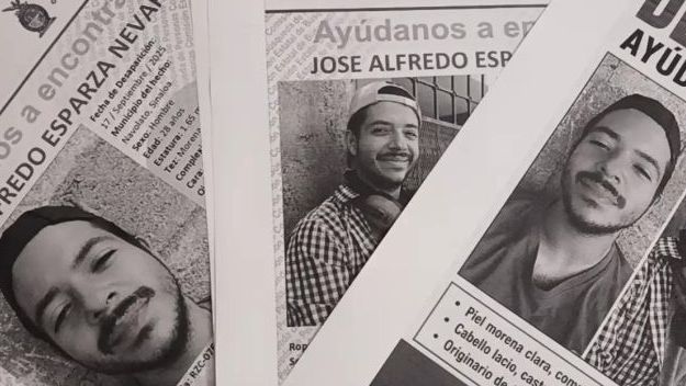 Imagens do cartaz de busca de José Alfredo Esparza Nevarez.