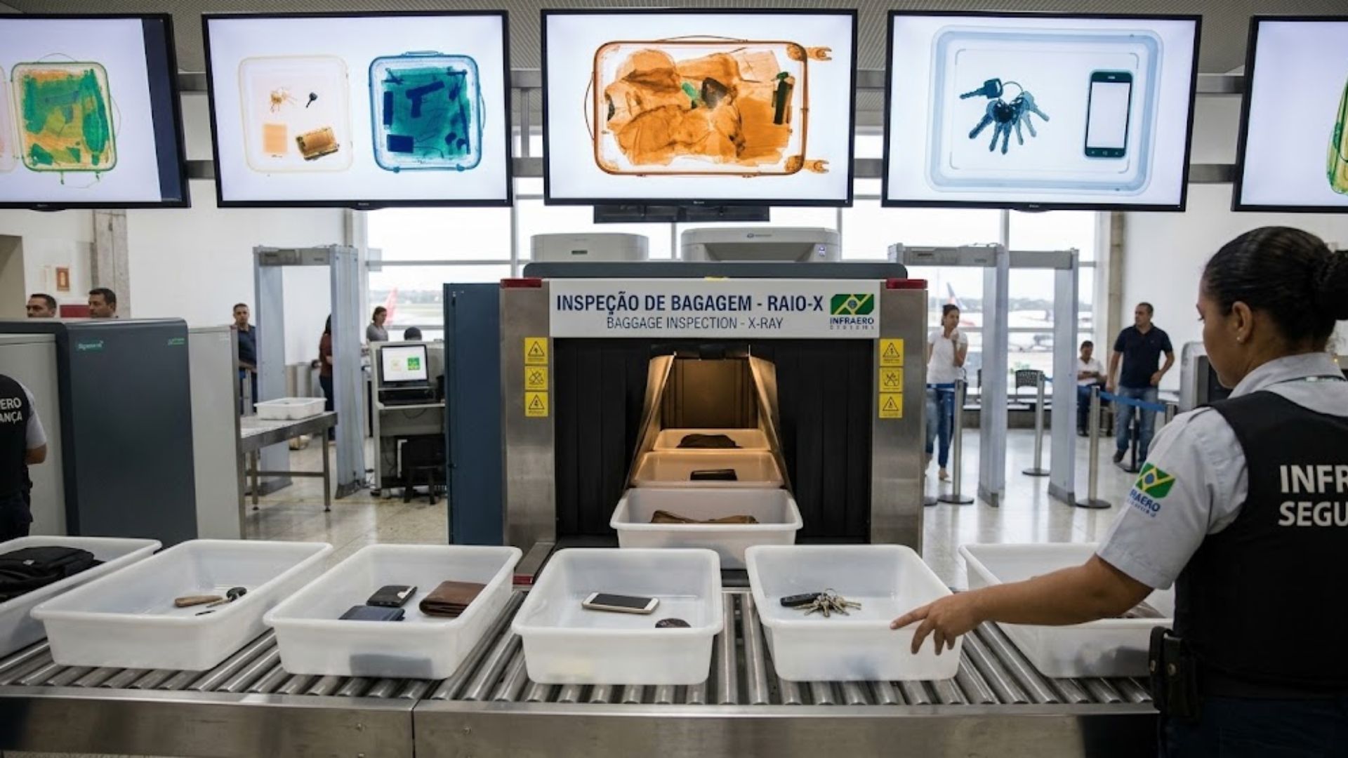 Imagem de destaque do post: Raio-X da Polícia Federal: como funciona equipamento que “enxerga” dentro das malas e encontrou mais de R$ 500 mil em aeroporto de São Paulo