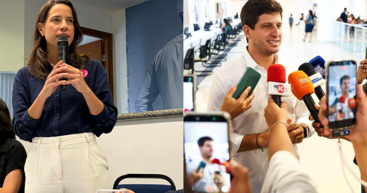 Raquel Lyra durante debate no Sinduscon-PE