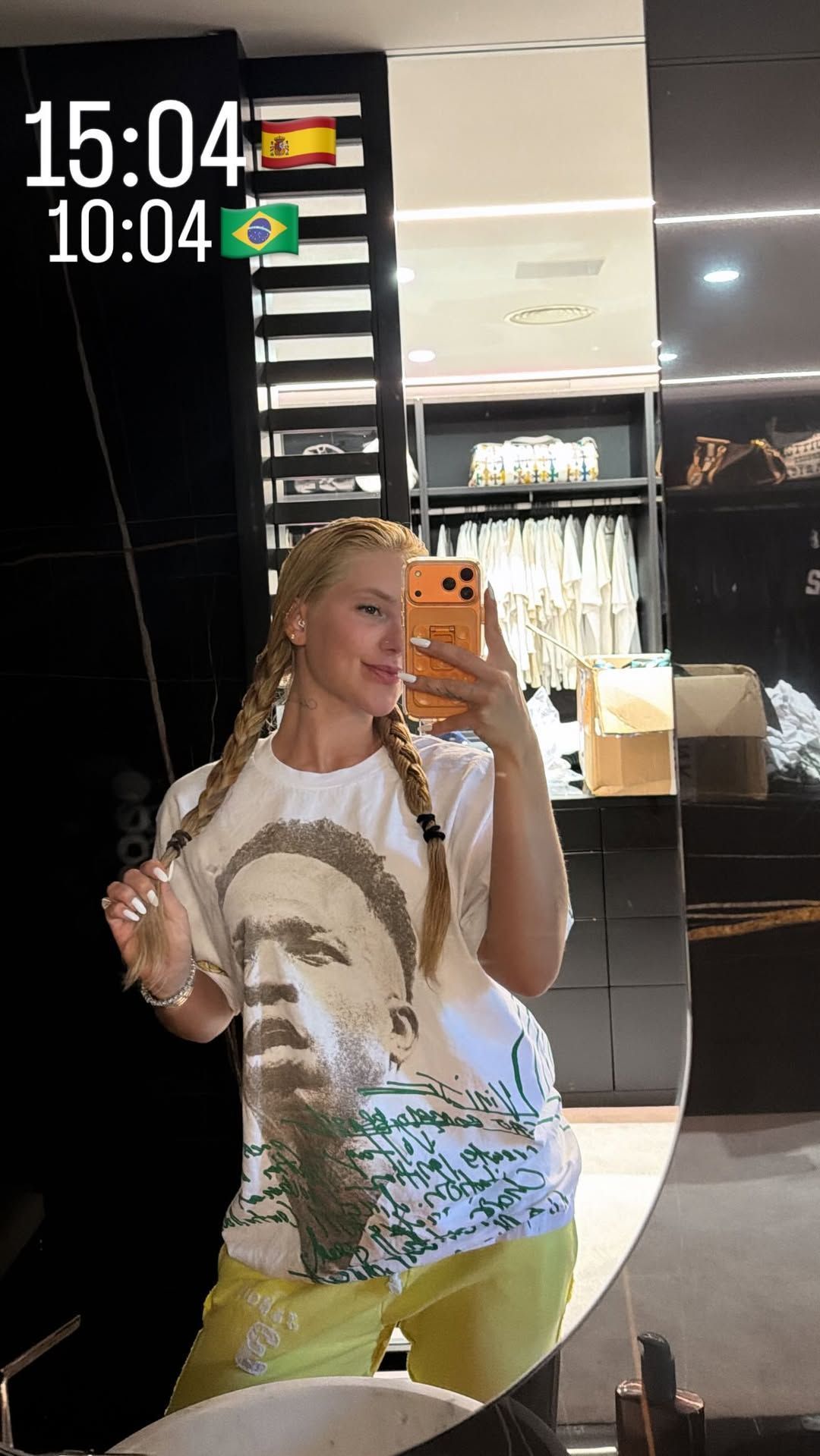 Virginia Fonseca exibiu camiseta com rosto de Vini Jr. • Instagram/Virginia Fonseca
