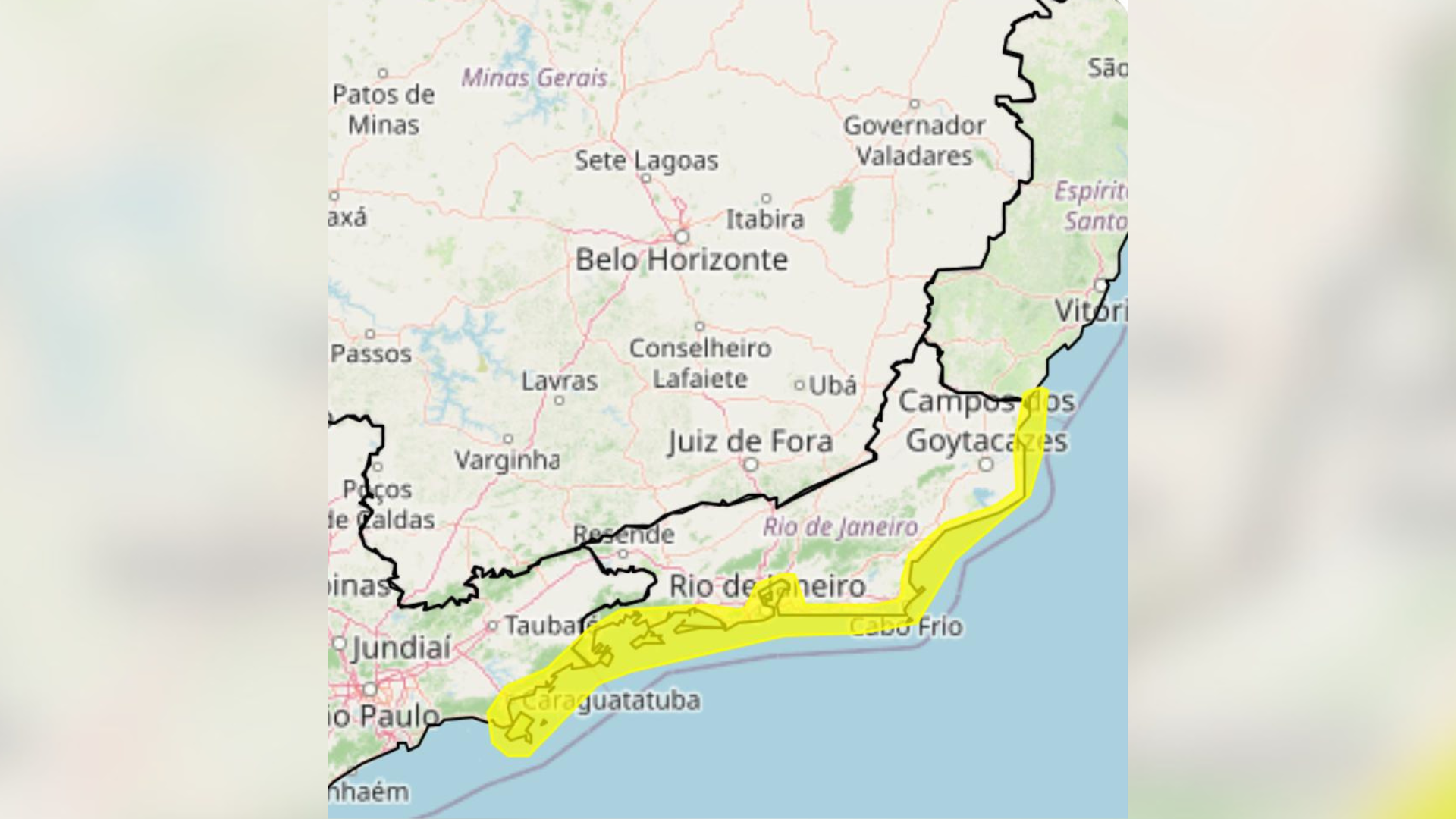 Rio de Janeiro volta a ter alerta para fortes ventos de até 76 km/h