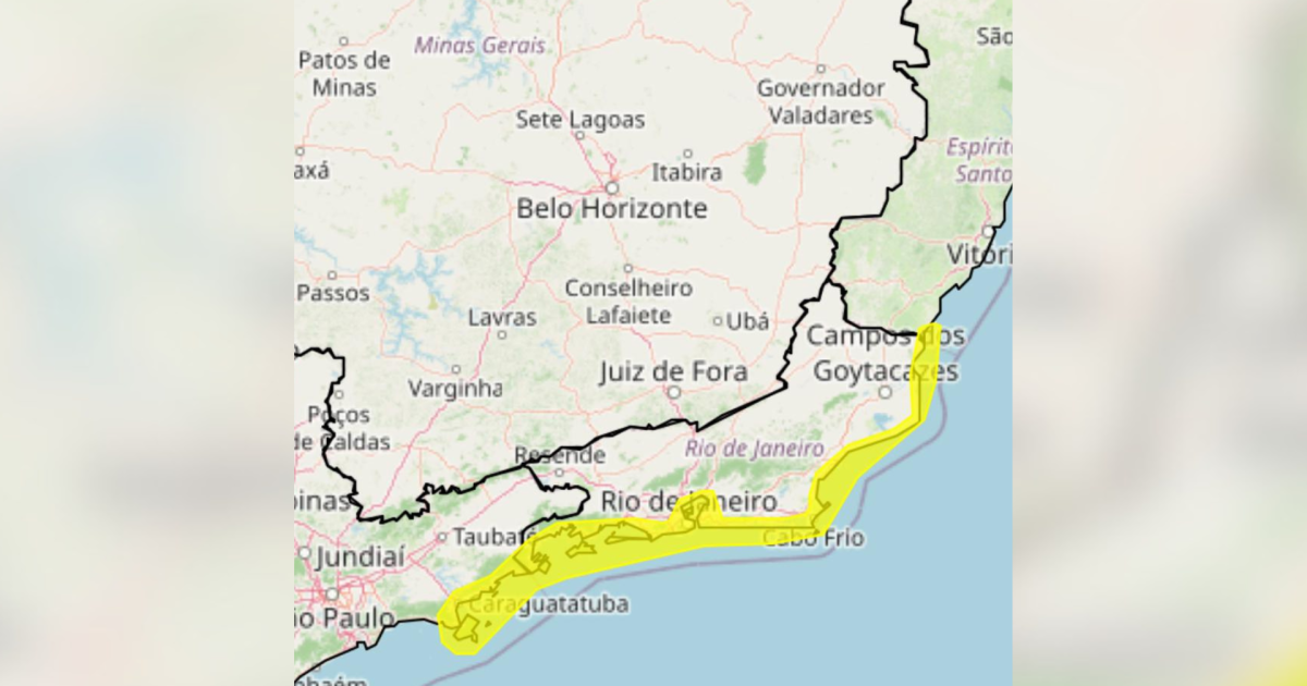 Rio de Janeiro volta a ter alerta para fortes ventos de até 76 km/h