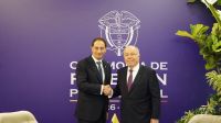Vice colombiano se reúne com Mauro Vieira na posse de De La Espriella