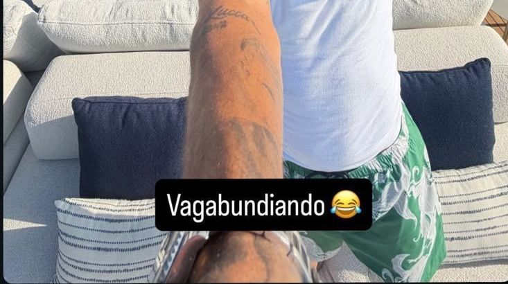 Neymar em seu iate • Foto: Reprodução / Stories @neymarjr
