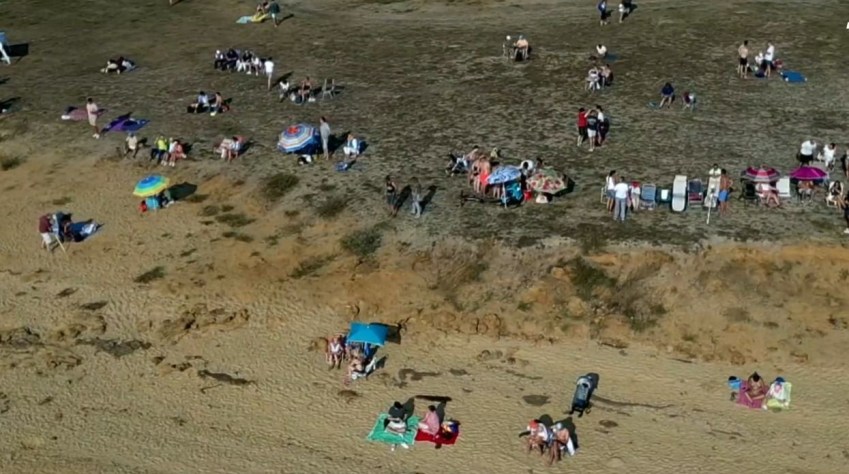 Vista de Arija, no norte da Espanha, onde milhares de pessoas são esperadas para observar o eclipse solar total • Reuters