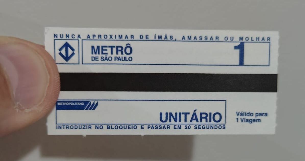 Bilhetes magnéticos tipo Edmonson tem prazo para acabar e não serão mais aceitos no Metrô de São Paulo