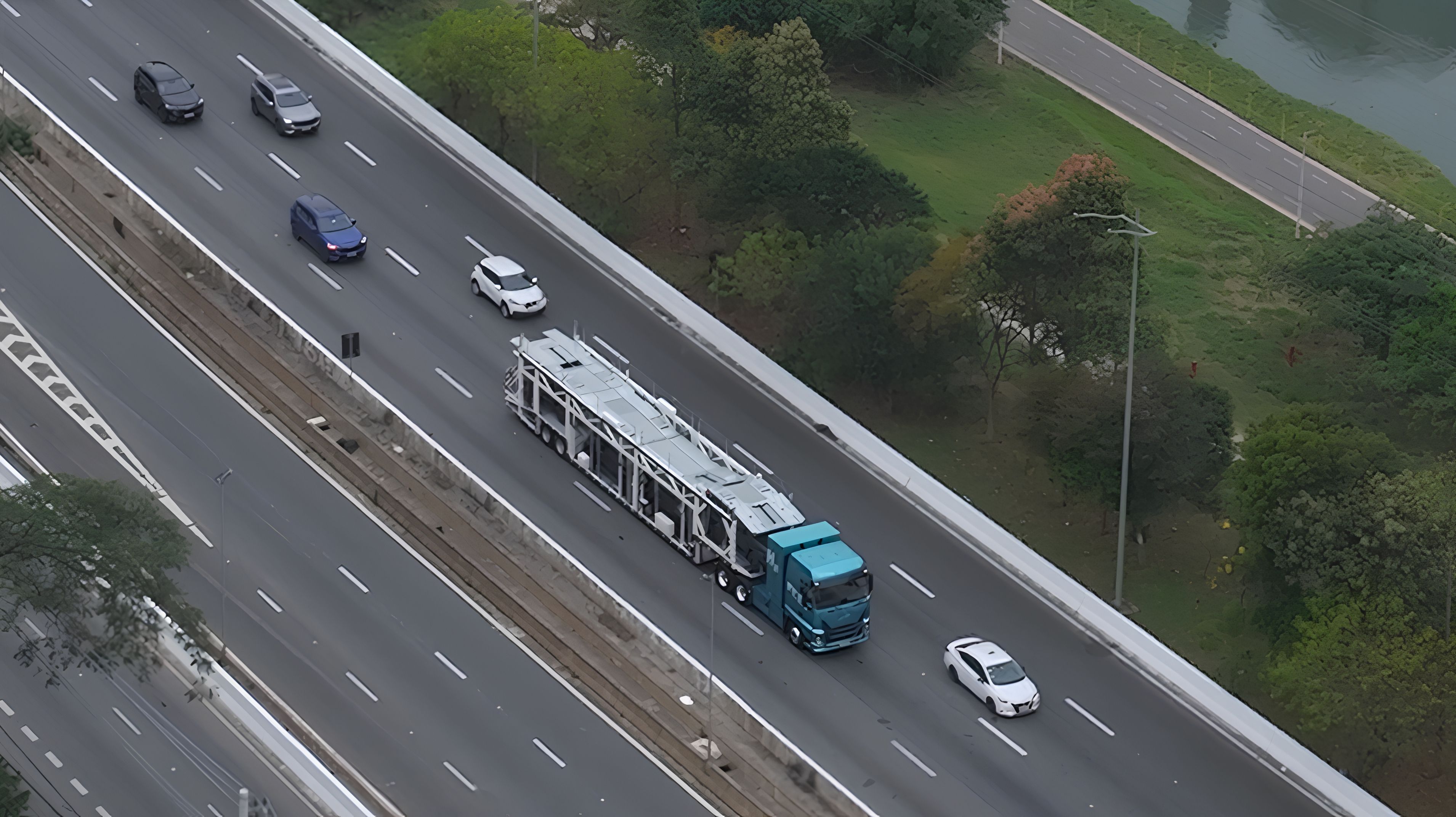 GWM realiza primeiro transporte de carga com caminhão a hidrogênio da América Latina • Divulgação / GWM