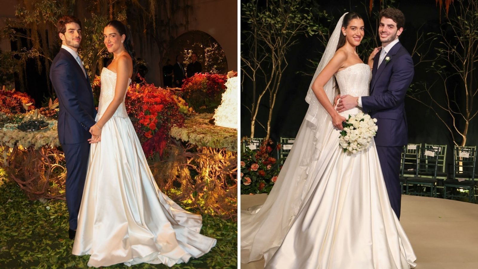 Bordado à mão e paetê: detalhes do vestido de casamento de Ana Luiza Kadi