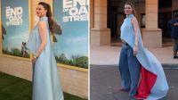 Grávida, Anne Hathaway reage aos boatos de barriga falsa; assista