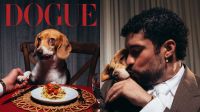 Cadela de Bad Bunny estampa capa da "Dogue", projeto da "Vogue" para pets