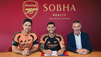 Bruno Guimarães foi anunciado pelo Arsenal • Reprodução/x - @Arsenal · • Reprodução/x - @Arsenal
