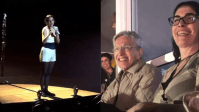 Caetano Veloso vai ao show de Rosalía e ganha homenagem: "Me inspira muito"