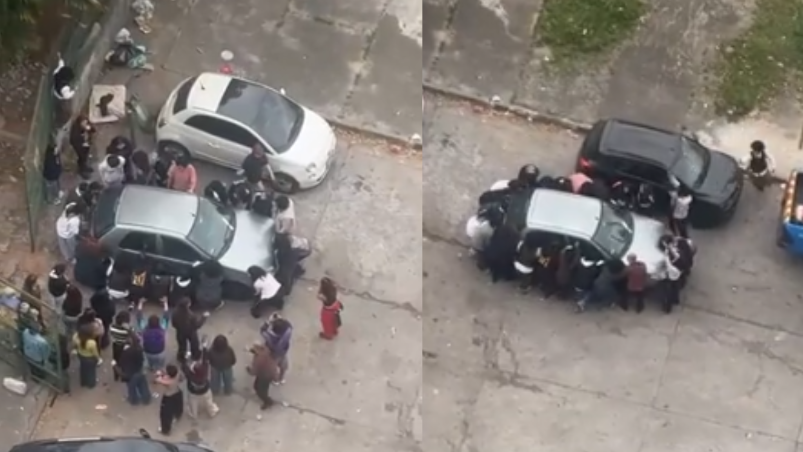 Estudantes da Unesp movimentam carro estacionado em lugar indevido