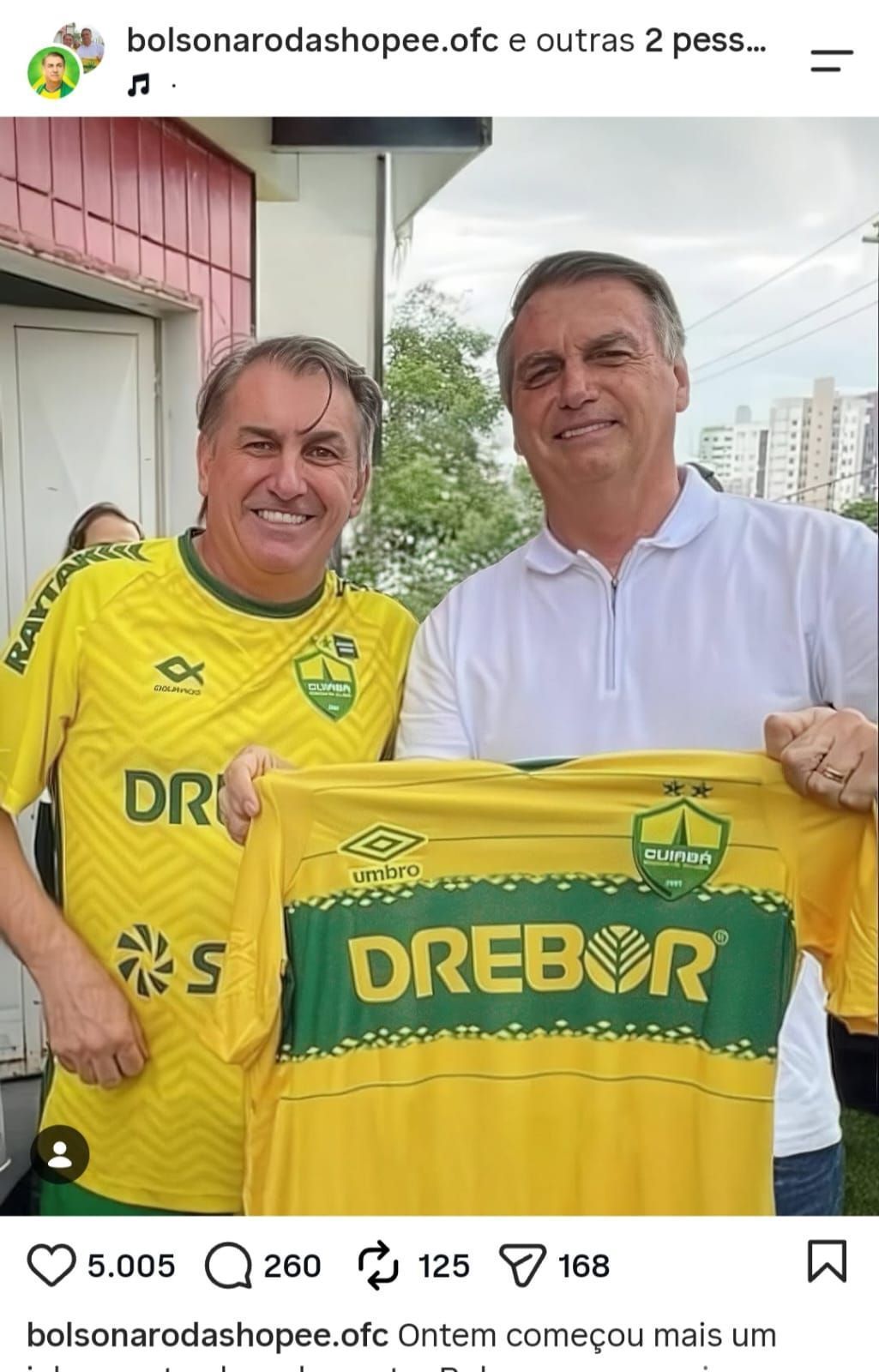 Vilmar Rigo (Novo-MT), candidato a deputado federal, registrou-se como “Bolsonaro da Shopee” • Reprodução/Redes sociais