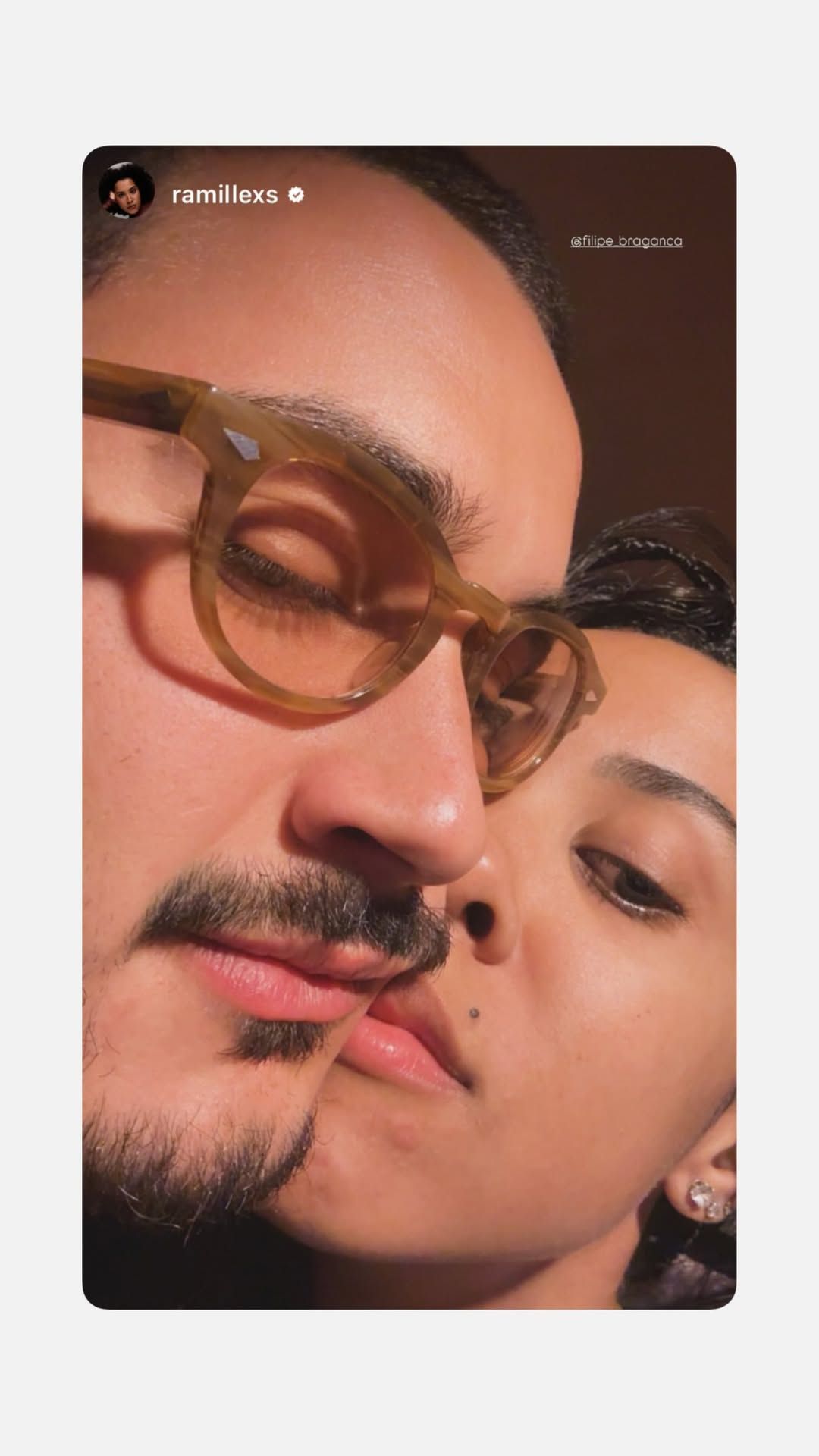 Atores Filipe Bragança e Ramille juntos em nova foto • Instagram/Filipe Bragança