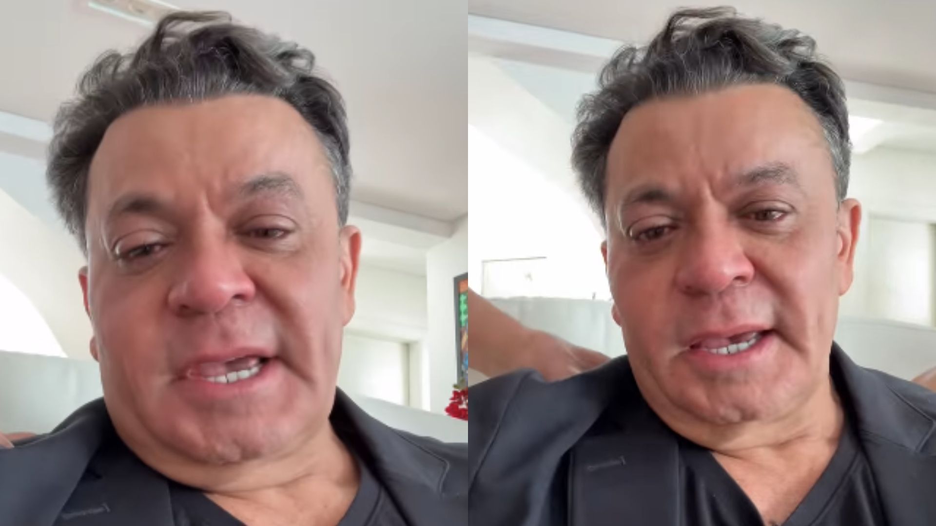 Frank Aguiar chora após não chegar a tempo no enterro do pai: "Doloroso"