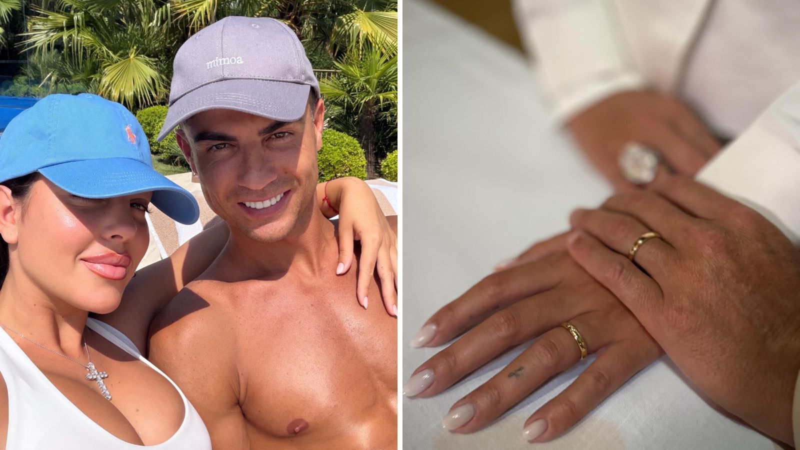 Georgina Rodriguez e Cristiano Ronaldo se casam após 10 anos de união
