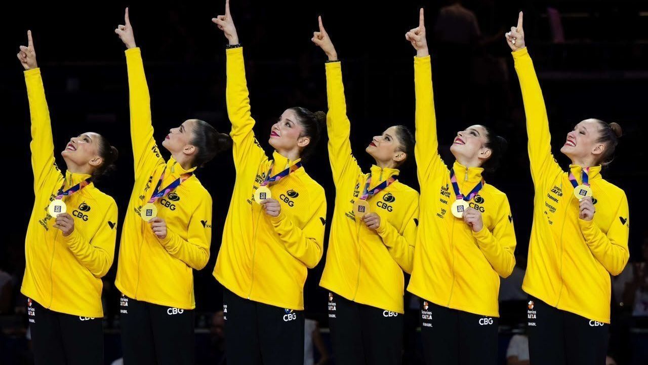 Brasil leva ouro no Mundial de ginástica rítmica com a maior nota do ano
