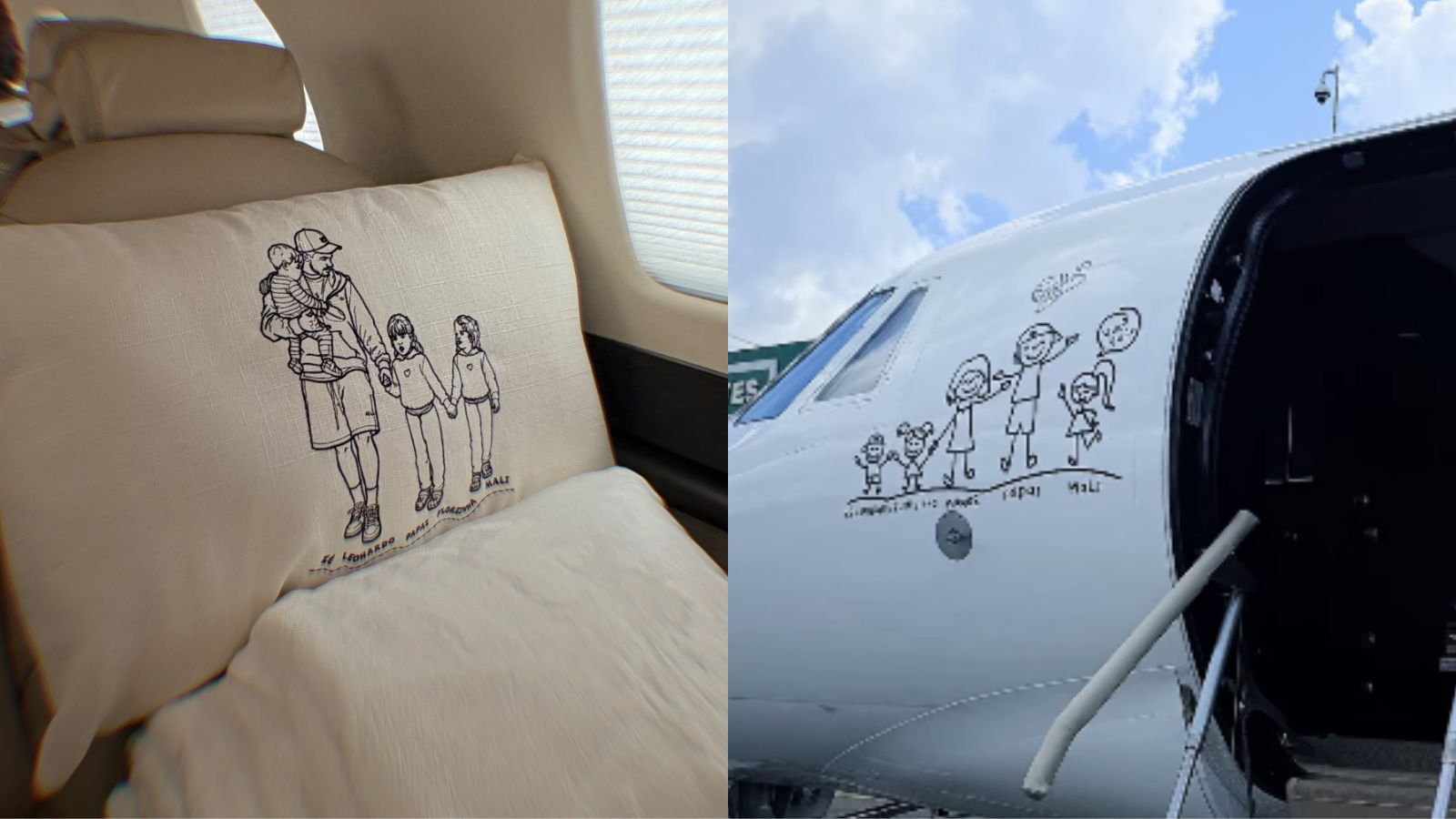 Desenhos no novo jatinho de Zé Felipe • Instagram/Zé Felipe