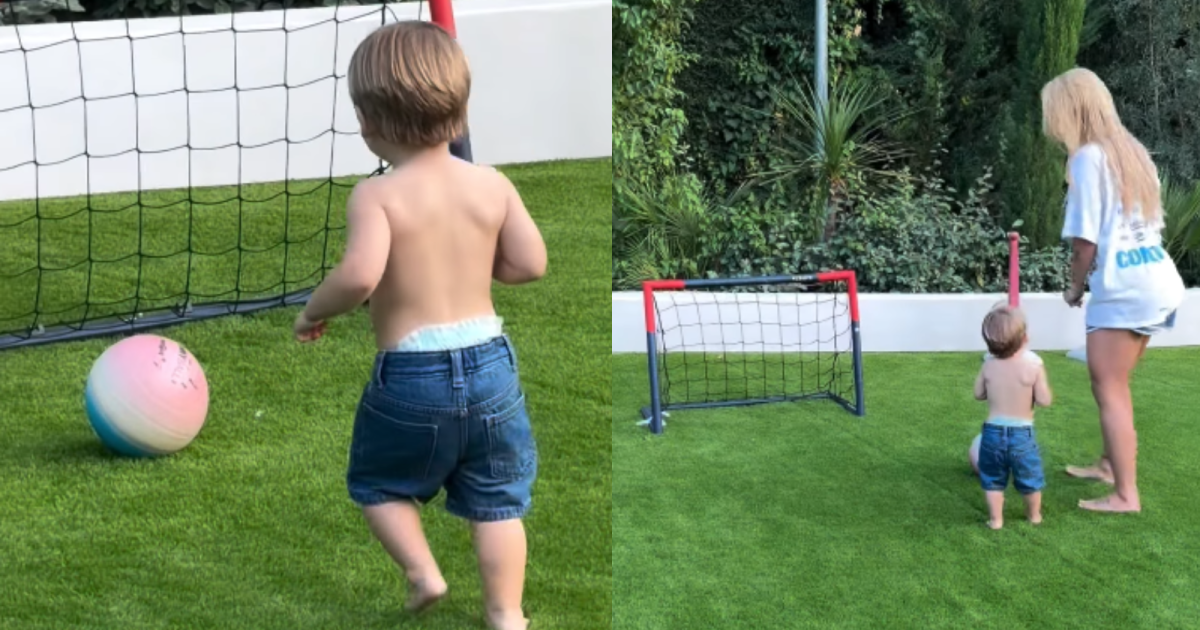 Virginia mostra José Leonardo jogando futebol e seguindo passos de Vini Jr.