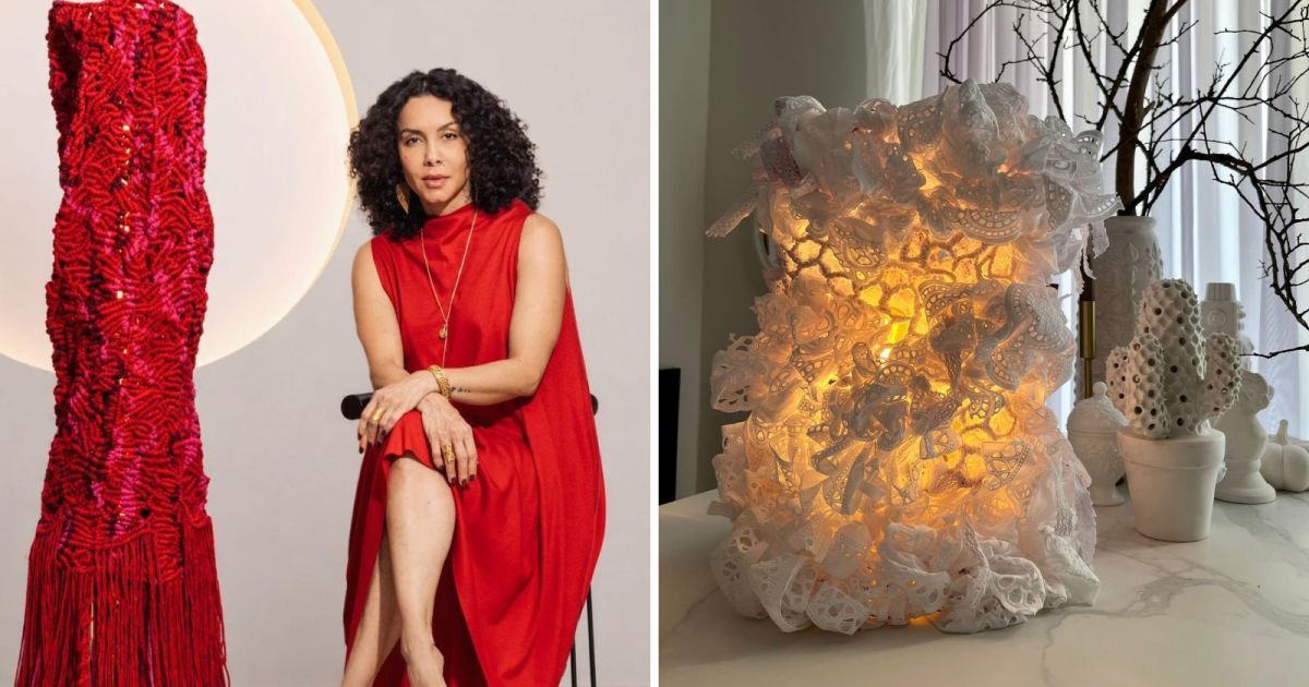 Ex-BBB Lia Khey leva macramê à Alemanha e celebra expansão da arte