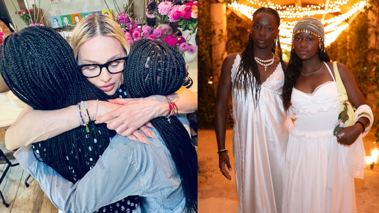 Madonna parabeniza filhas com publicação no Instagram