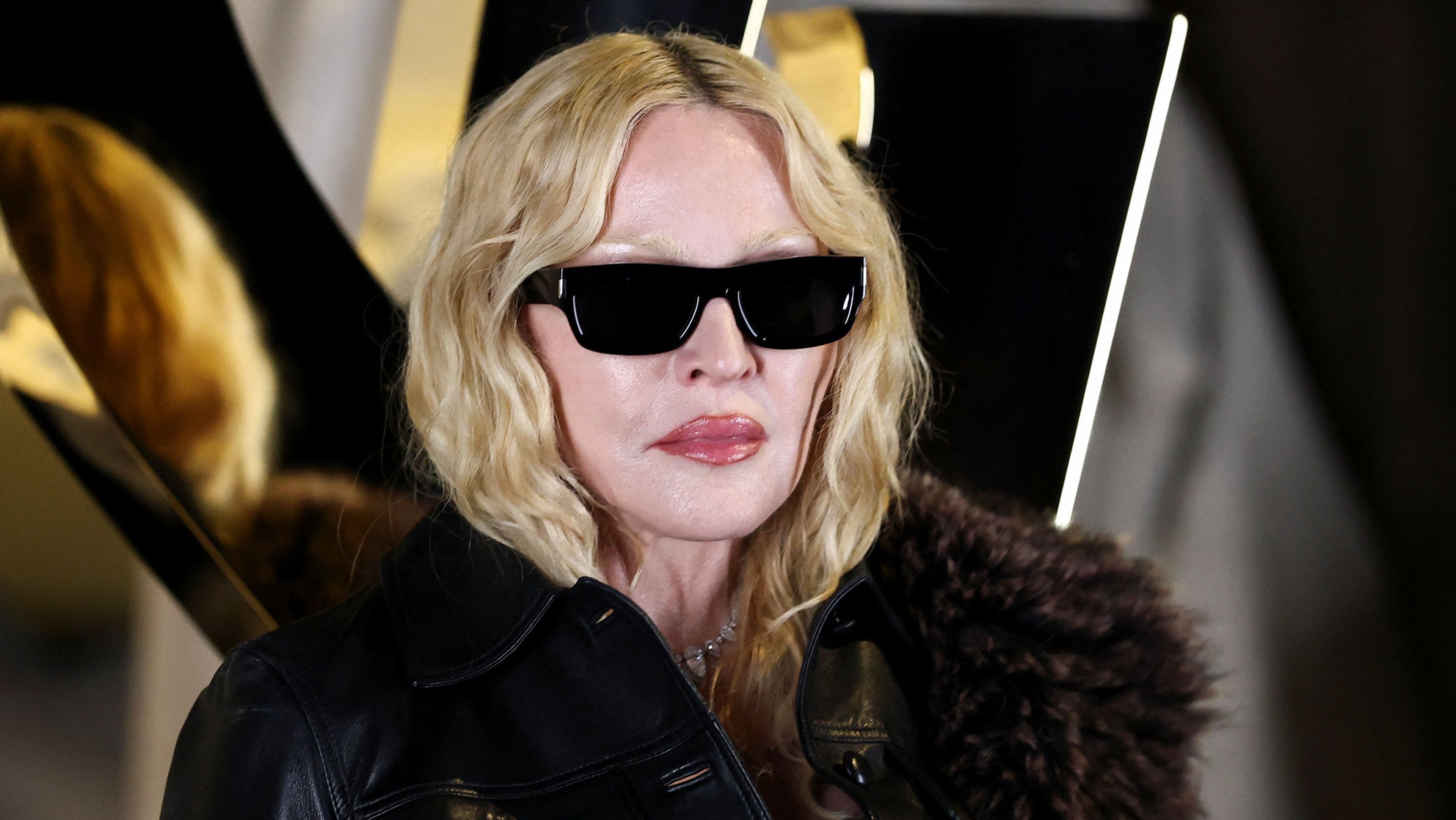 Madonna na Semana de Moda de Paris, em 2025