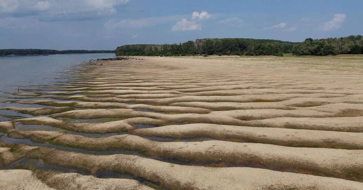 Seca histórica atinge rios da Europa e pode ser vista do espaço