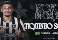 Botafogo anuncia retorno de Tiquinho Soares ao clube; veja detalhes