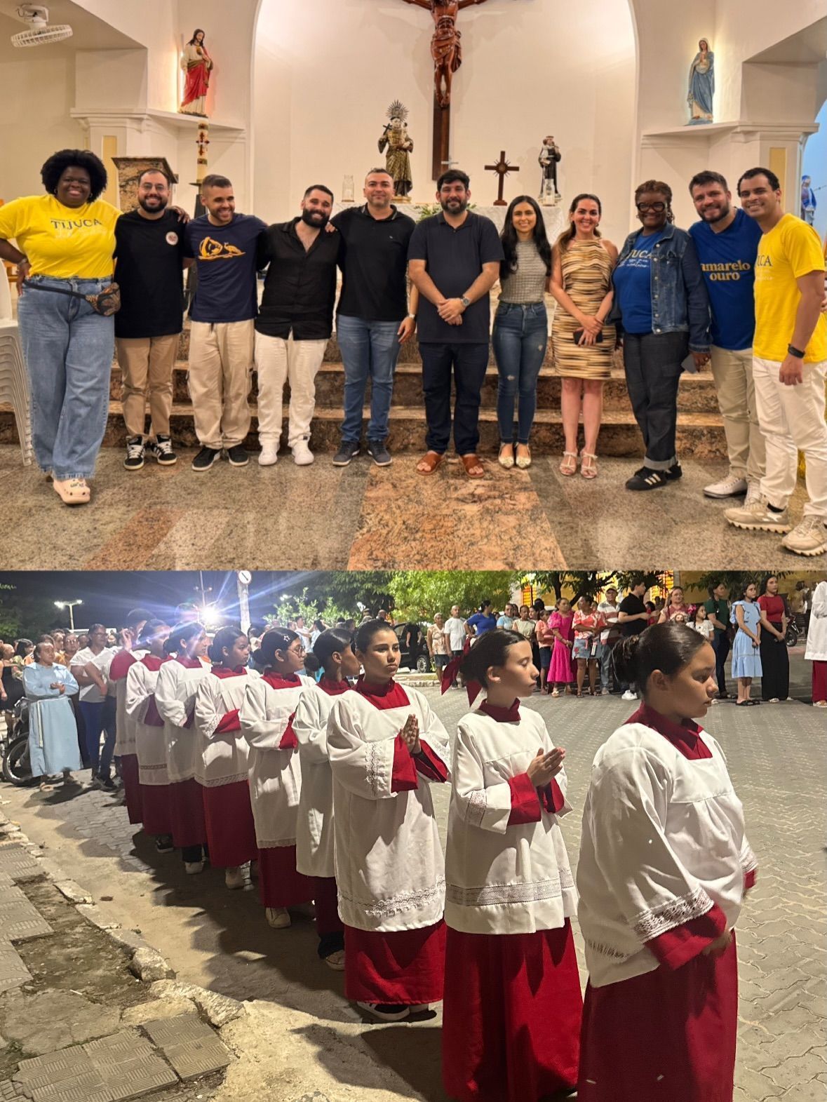 Equipe da Unidos da Tijuca em Caridade, no Ceará • Instagram/Lucas Milato