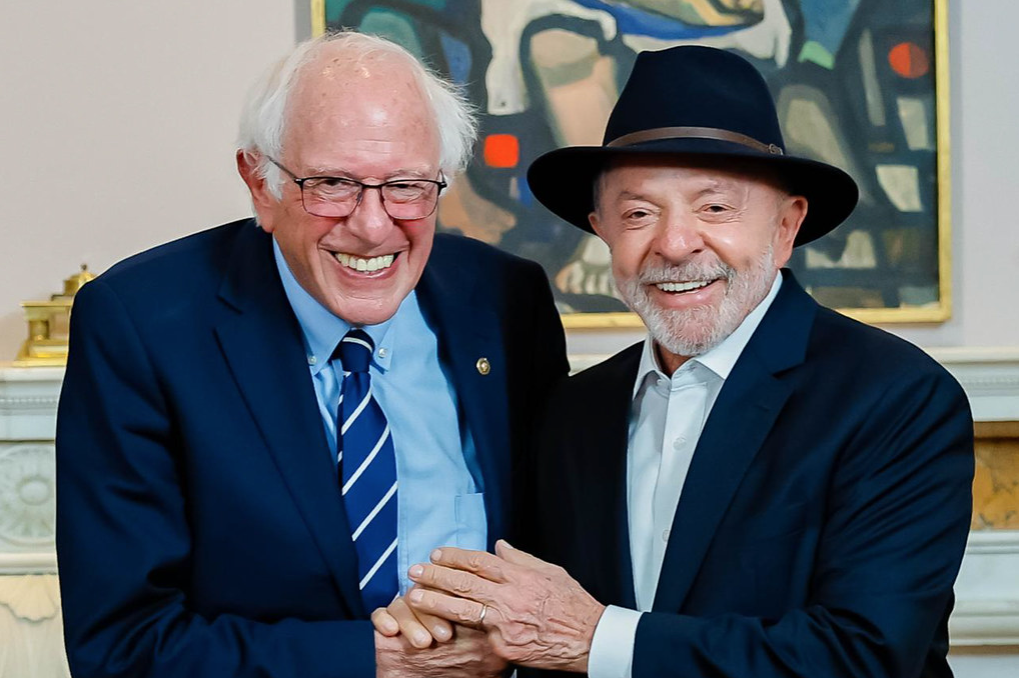 Presidente da República, Luiz Inácio Lula da Silva, durante Audiência ao Senador Bernie Sanders, realizado na residência Oficial, Nova York