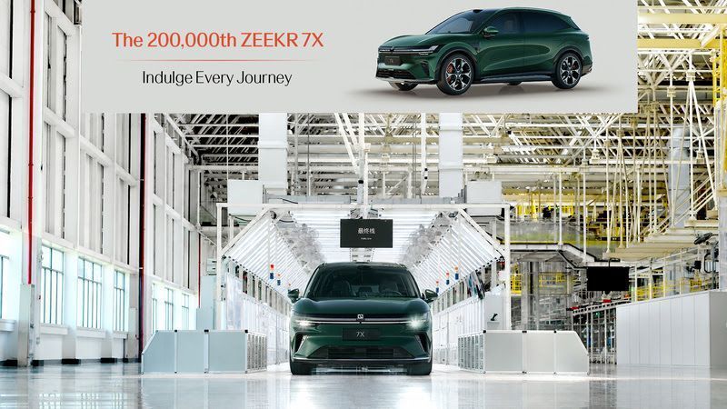 Zeekr 7X atinge 200 mil unidades fabricadas • Divulgação