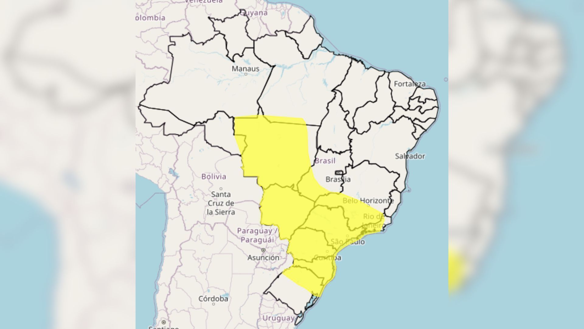 Alerta Vermelho: Tempestades e Ventos Fortes Ameaçam Sul e Centro-Oeste