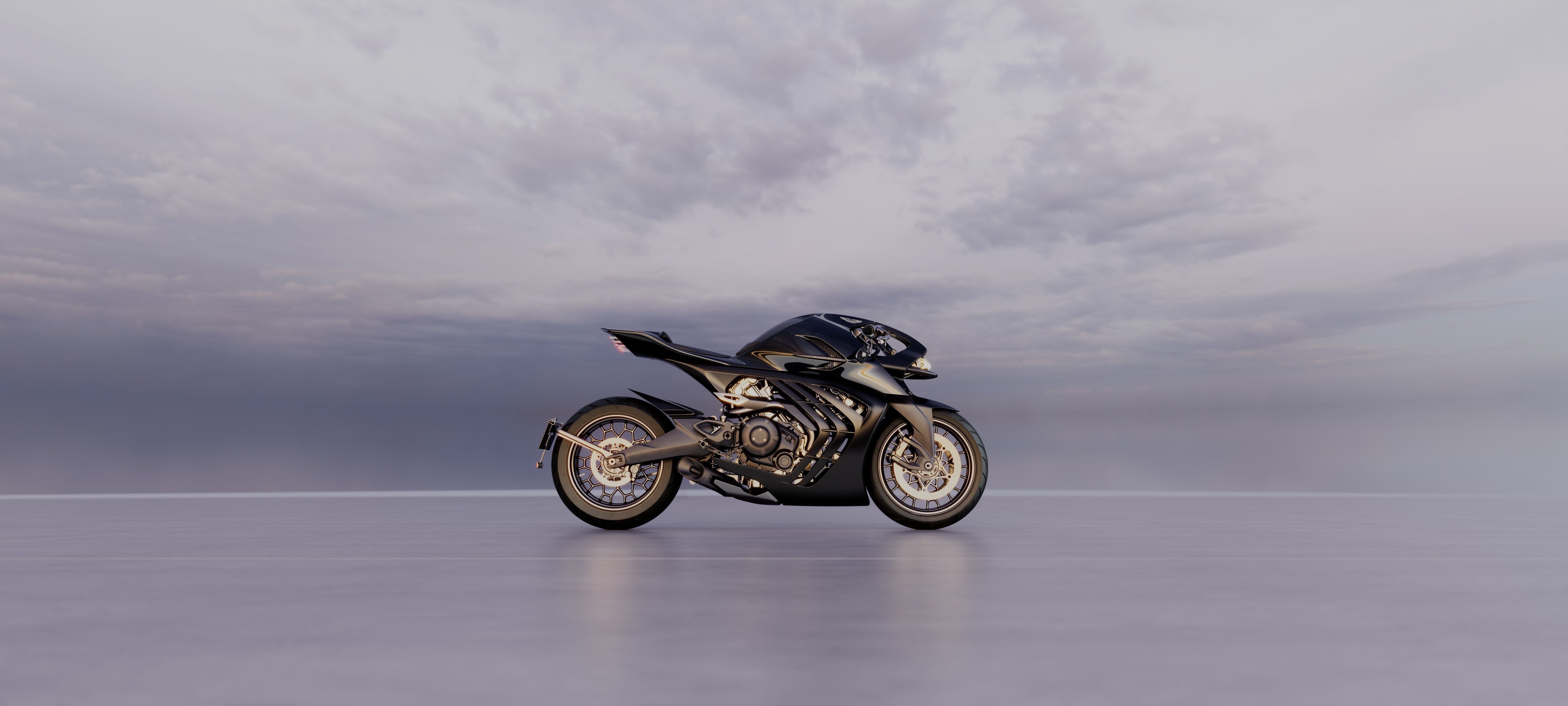Aston Martin lança sua primeira moto de rua com 130 cv e chassi de titânio
