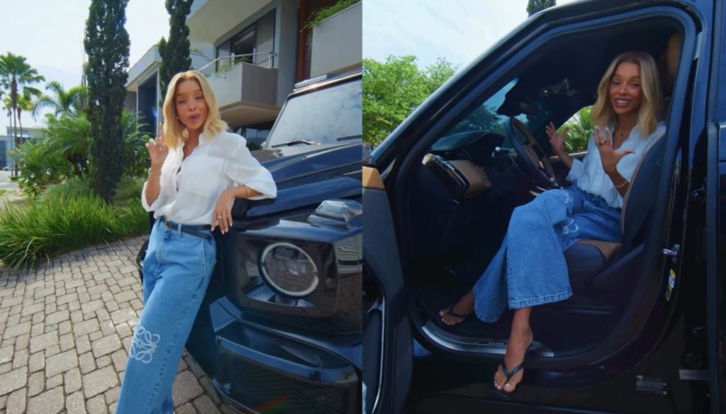 Brunna Gonçalves exibe garagem de luxo com Ludmilla