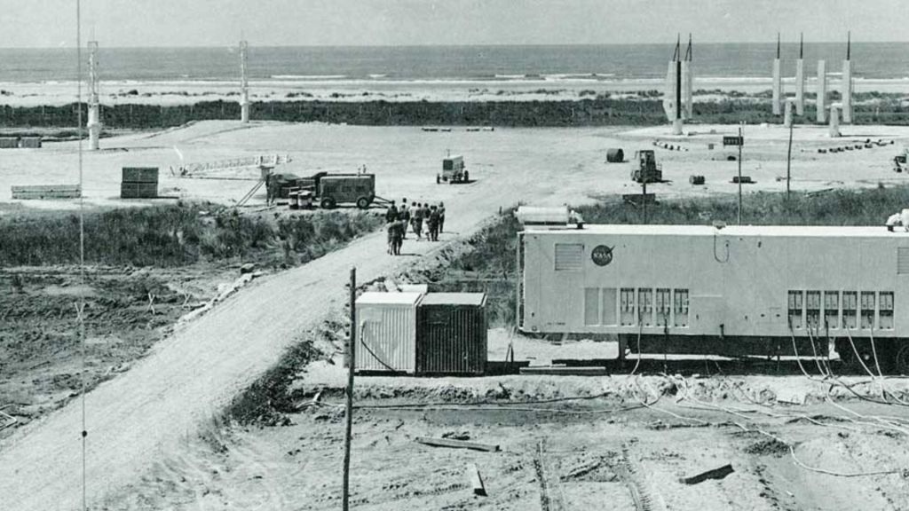 Campo de lançamentos da praia de Cassino na cidade de Rio Grande (RS). • INPE