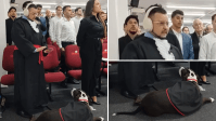 Cão de assistência prevê crise sensorial em colação de grau e se prepara para agir: "Perguntou com o olhar"