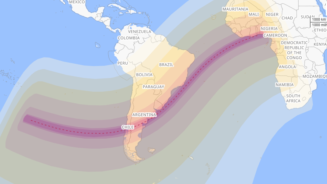 Eclipse solar anular de 6 de fevereiro • OpenStreetMap