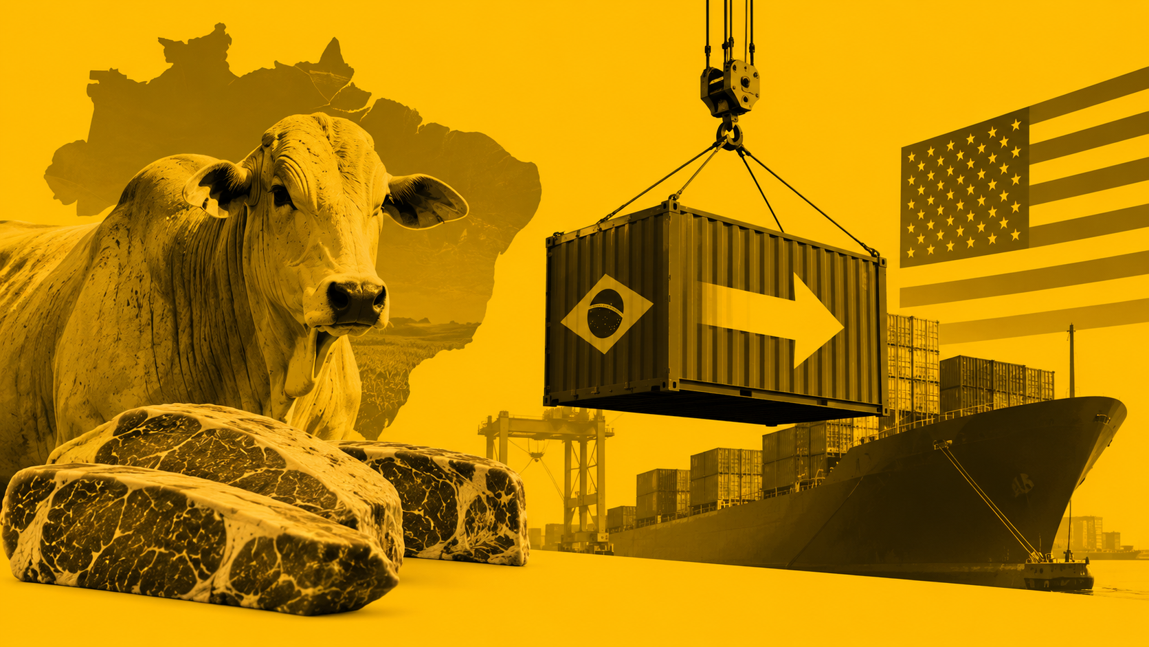Exportações brasileiras de carne aos EUA