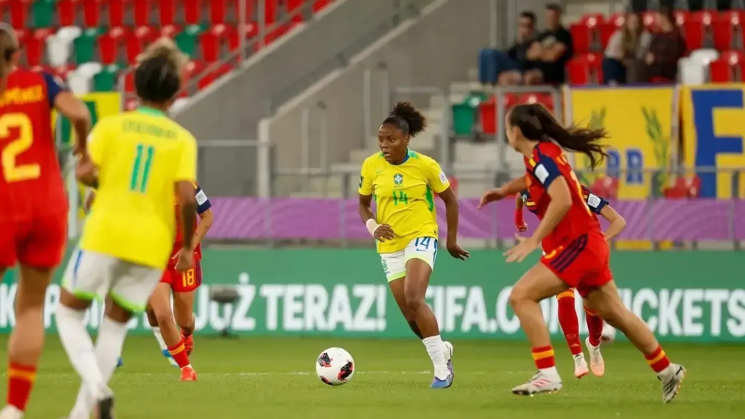 Imagem de destaque do post: Copa do Mundo Feminina Sub-20: Brasil perde e é eliminado pela Espanha