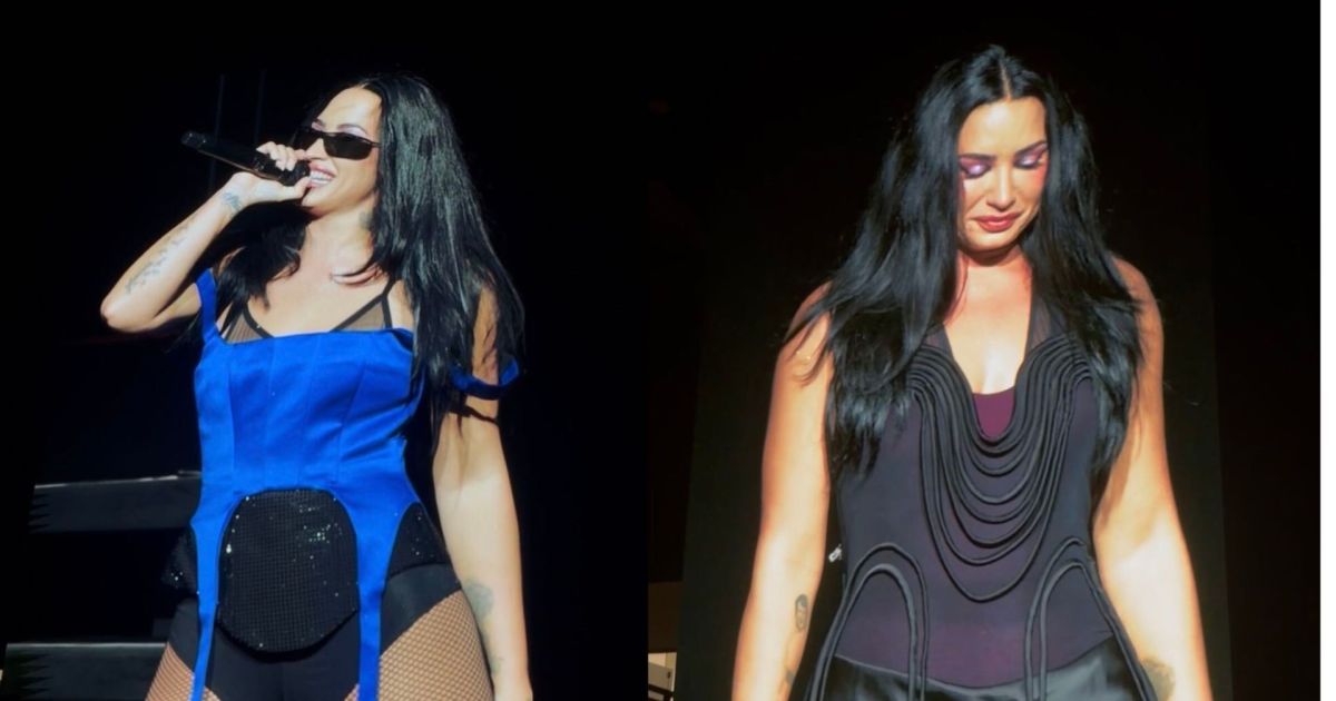 Demi Lovato em show em São Paulo, emocionada ao agradecer fãs brasileiros
