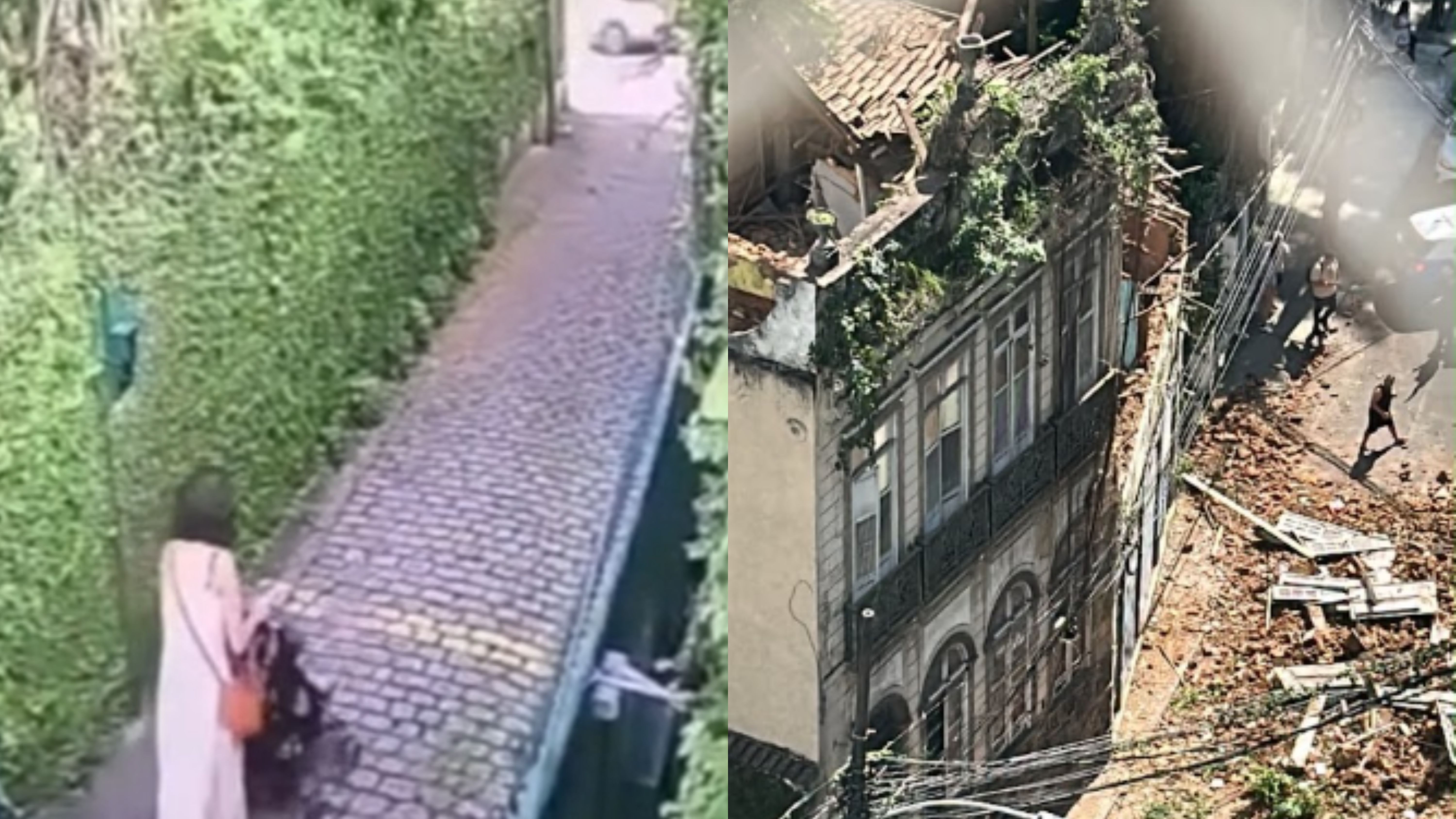 Vídeo mostra casarão desabando sobre mãe e filha na zona Sul do Rio