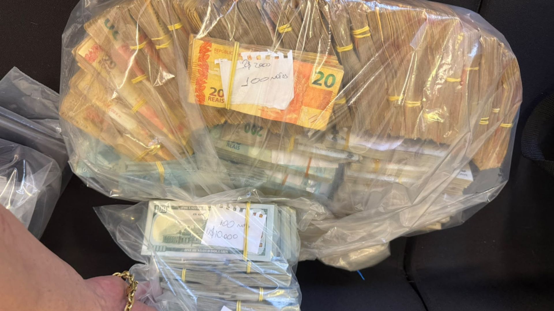 Valores foram apreendidos em casa de assessor ligado a Milton Leite  Reprodu��o