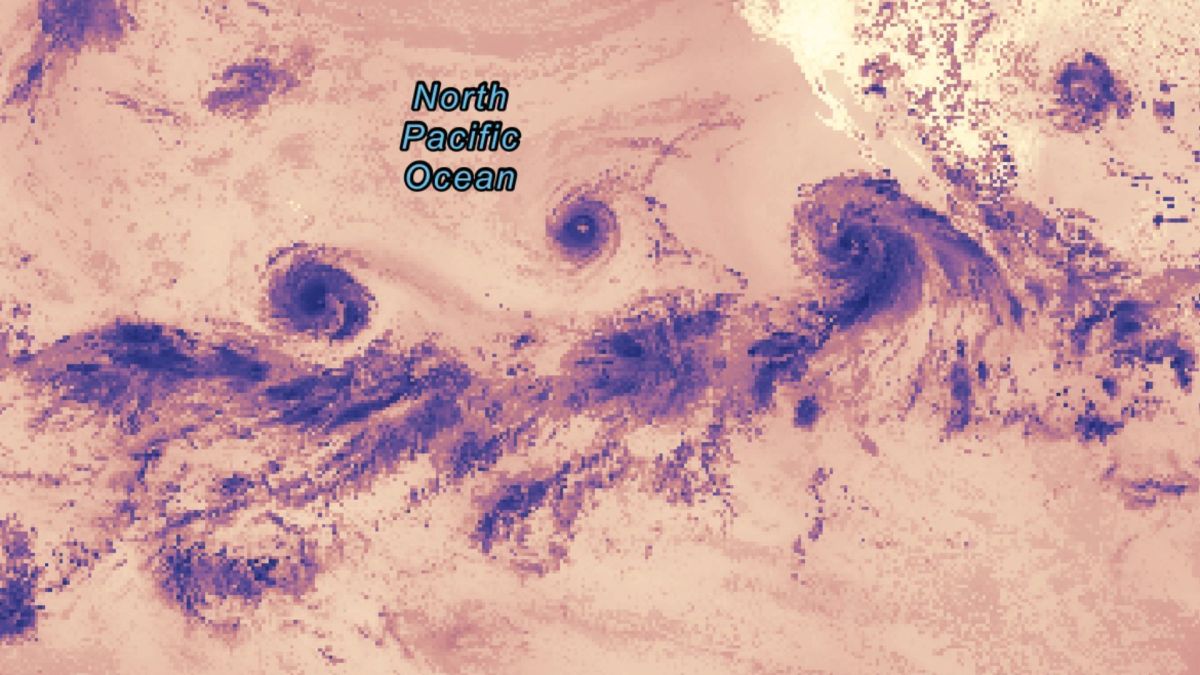 Super El Niño provoca três furacões ao mesmo tempo no Oceano Pacífico